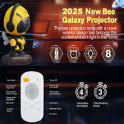 Bee Galaxy Projector,Star Projector Galaxy Night Light,Starry Nebula Ceiling LED Lamp with Timer and Remote ,Kids Room Decor