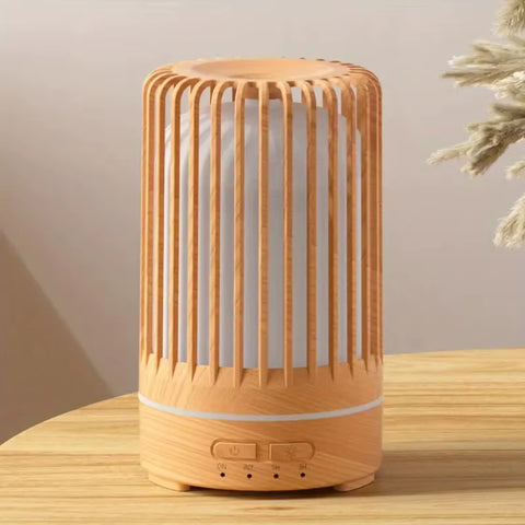 Birdcage Aromatherapy Machine, Wood Grain Bedroom, Ultrasonic Fragrance, Essential Oil, Silent Air Humidifier, Fragrance Sprayer