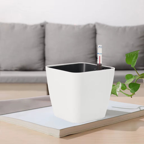 Self Watering Plant Pot Lazy Flower Pot Automatic Planter Automatic Water-Absorbing Flowerpot with Water Level Indicator