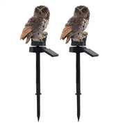 Solar Owl Garden Light Outdoor LED Lawn Lamp for Garden Decoration Waterproof Christmas Lights Outdoor Solar Lamp Post