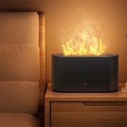 Humidifier Flame Aromatherapy Diffuser Can Add Essential Oils 7 Colour Flame Diffuser Timing USB Desktop Air Humidifier for Home