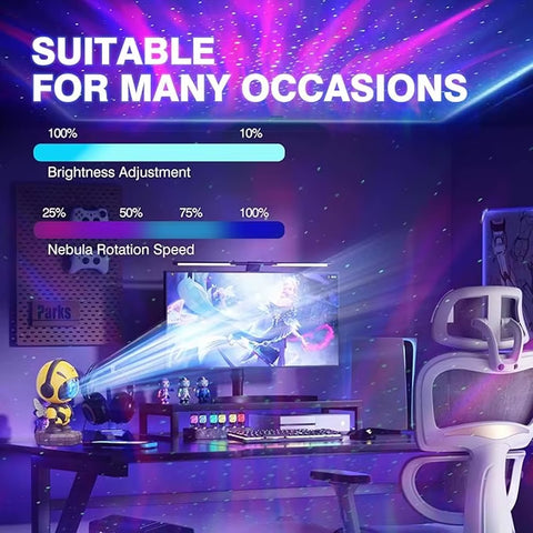 Bee Galaxy Projector,Star Projector Galaxy Night Light,Starry Nebula Ceiling LED Lamp with Timer and Remote ,Kids Room Decor