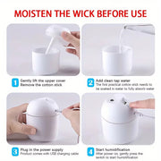 1PC Portable 250Ml Mini Cup Spray Mist Humidifier Double Wet Aroma Essential Oil Diffuser Car Usb Air Humidifier