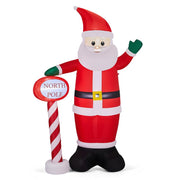 VINGLI Giant Inflatable Christmas Decorations - Lighted Outdoor Santa and Gift Boxes for Festive Cheer