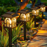 6/10 Pack Solar Pathway Lights Outdoor, Solar Landscape Path Yard Lights, Auto On/Off , for outside Yard Lawn Patio Walkway