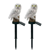 Solar Owl Garden Light Outdoor LED Lawn Lamp for Garden Decoration Waterproof Christmas Lights Outdoor Solar Lamp Post