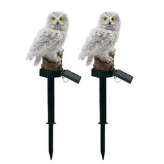 Solar Owl Garden Light Outdoor LED Lawn Lamp for Garden Decoration Waterproof Christmas Lights Outdoor Solar Lamp Post