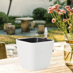 Self Watering Plant Pot Lazy Flower Pot Automatic Planter Automatic Water-Absorbing Flowerpot with Water Level Indicator