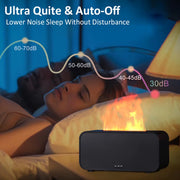 Aroma Diffuser Mini 7 Colorful Flame Air Humidifier Add Essential Oil Aromatherapy with Timing Setting for Home Bedroom Office