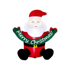 VINGLI Giant Inflatable Christmas Decorations - Lighted Outdoor Santa and Gift Boxes for Festive Cheer
