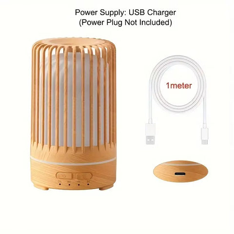Birdcage Aromatherapy Machine, Wood Grain Bedroom, Ultrasonic Fragrance, Essential Oil, Silent Air Humidifier, Fragrance Sprayer
